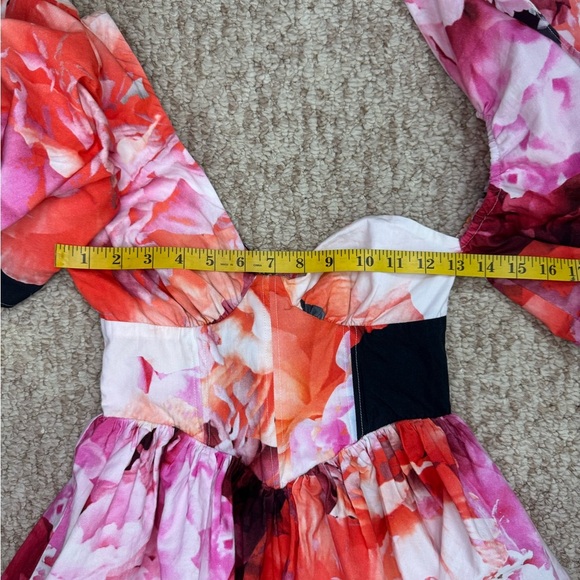 ASOS LUXE ONE SHOULDER COTTON DRESS WITH CORSET DETAIL Size 2. #331 - Picture 12 of 14